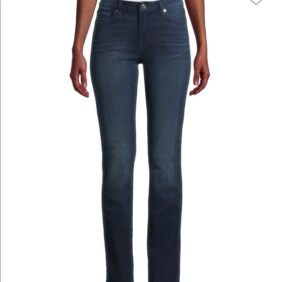 7 For All Mankind Dark Straight Fit Jean Size 27 - Picture 1 of 6